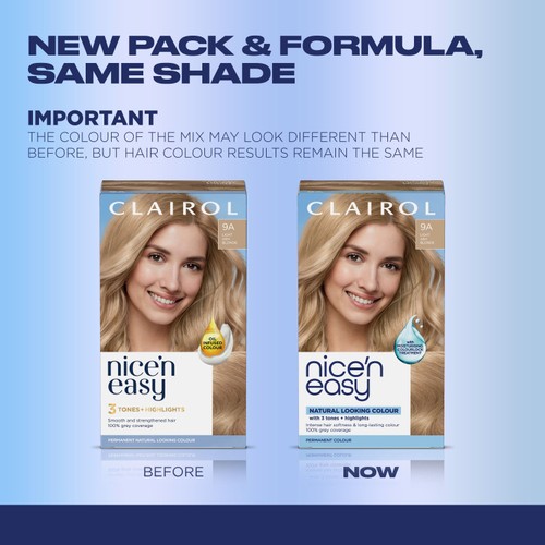 Clairol Nice n Easy Creme Permanent Hair Dye - 9a Light Ash Blonde