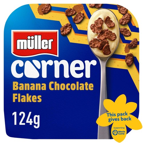 Muller Corner Banana with Chocolate Flakes Yogurt 124g