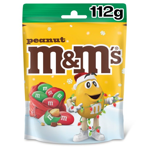 M&Ms Christmas Peanuts 112g