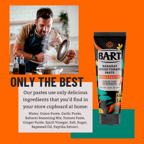 Bart Middle Eastern Baharat Spiced Tomato Paste 80g