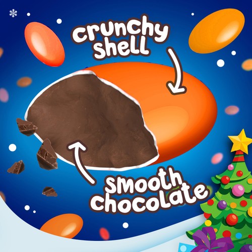 Smarties Orange Milk Chocolate Giant Tube 120g