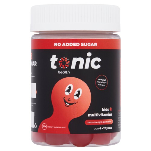 Tonic Kids Mulitvitamin Gummy Strawberry 30s