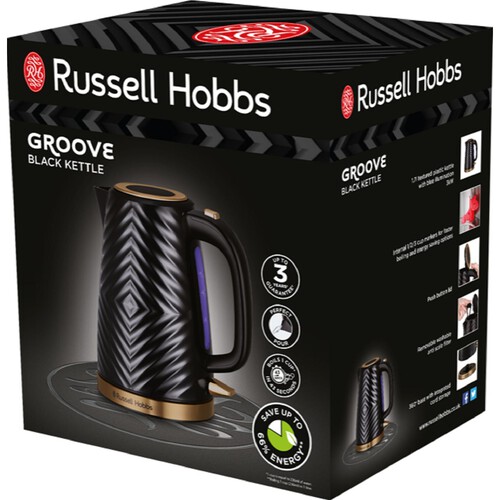 Russell Hobbs Groove Kettle Black