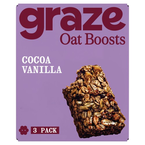 Graze Cocoa Vanilla Oat Boosts 3 x 40g