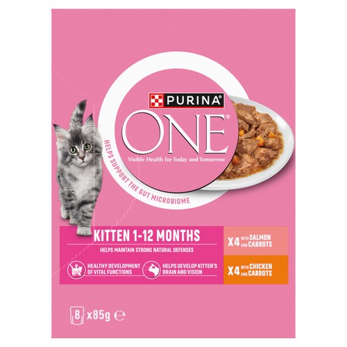 Purina One Kitten 1-12 Months 8 x 85g (680g)