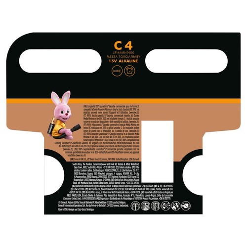 Duracell Plus C Alkaline Batteries