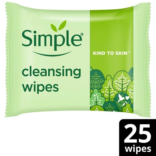 Simple Cleansing Face Wipes Biodegradable