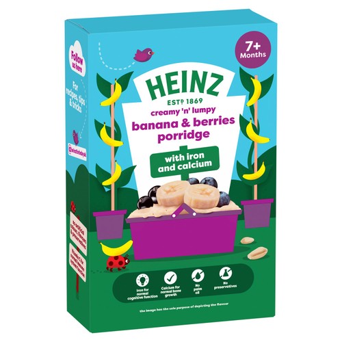 Heinz Banana Berries Porridge 7+ Months Morrisons Online