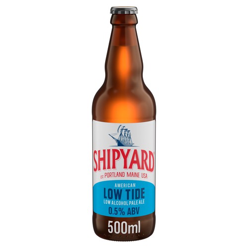 Shipyard Low Tide Alcohol Free American Pale Ale Bottle