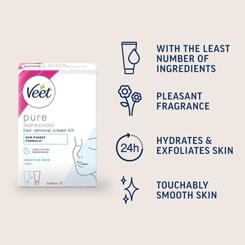 Veet Face Hair Removal Kit Sensitive Skin