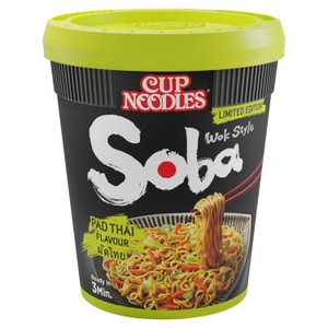 Nissin Soba Pad Thai Instant Wok Style Noodles Pot