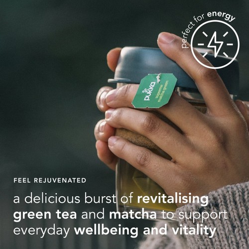Pukka Supreme Matcha Green Organic Fair Herbal Tea 20 Sachets