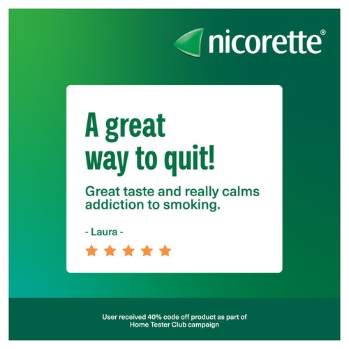 Nicorette Icy White 2mg Gum (Stop Smoking Aid)