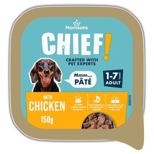 Morrisons Dog Food Chicken Pate
