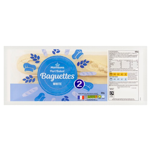 Morrisons Part Baked White Baguettes