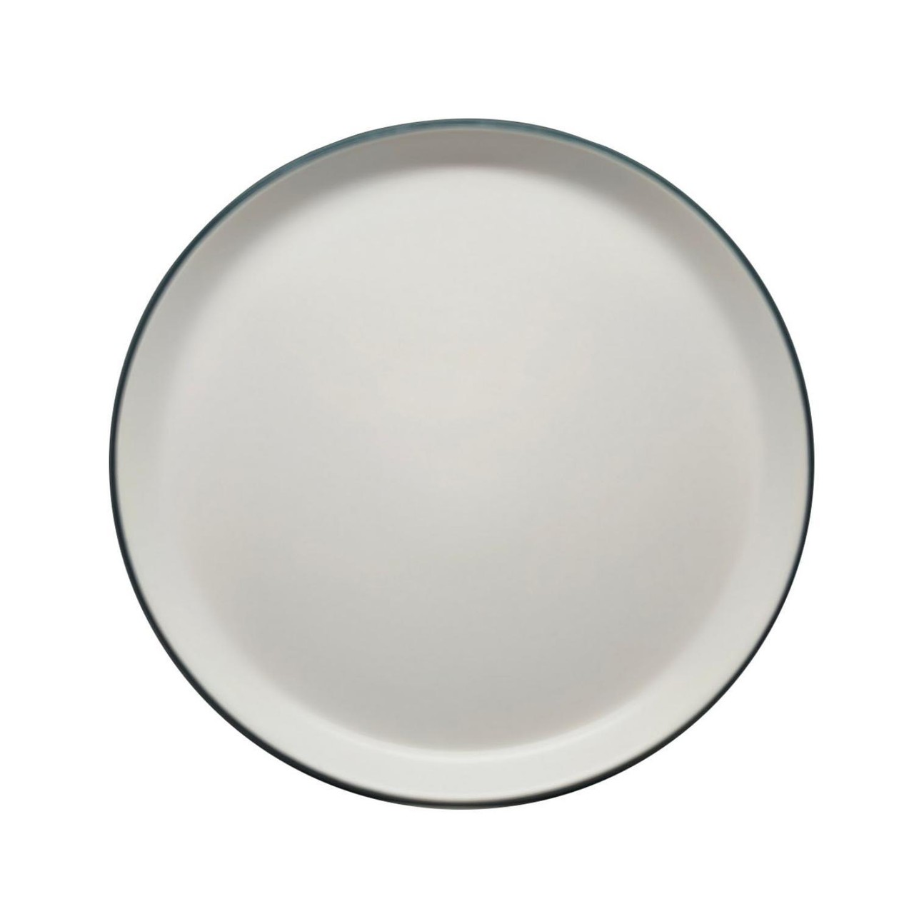Nutmeg Home Turquoise Two Tone Dinner Plate
