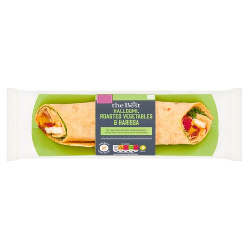 Morrisons The Best Halloumi & Harissa Vegetable Wrap