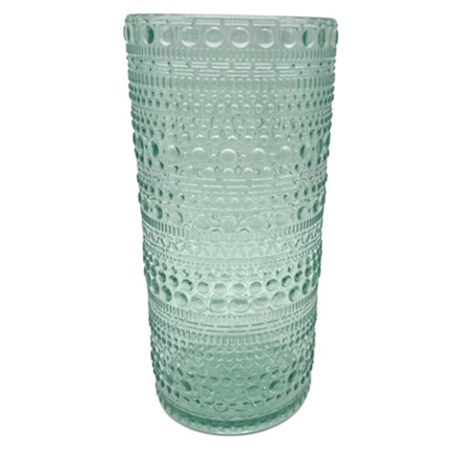 Nutmeg Blue Embossed Beads Tumbler