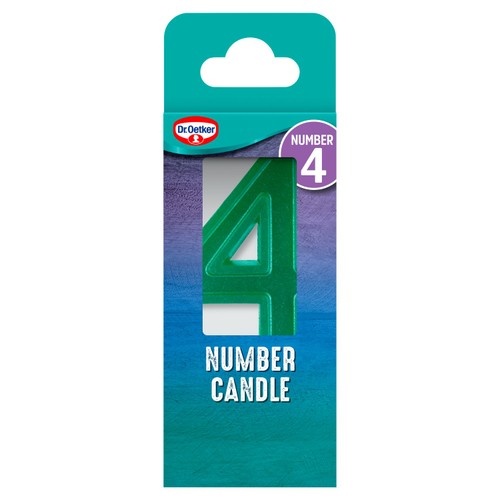 Dr. Oetker Number 4 Candle