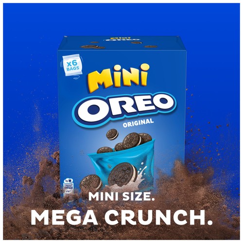 OREO Mini Vanilla Sandwich Biscuits 6 Snack Packs 114g