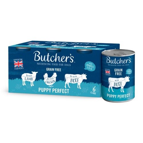 Butcher's Grain Free Puppy Perfect Dog Food Tins Variety Pack