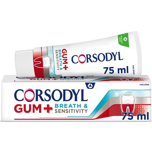 Corsodyl Gum + Breath & Sensitivity Sensitive Toothpaste