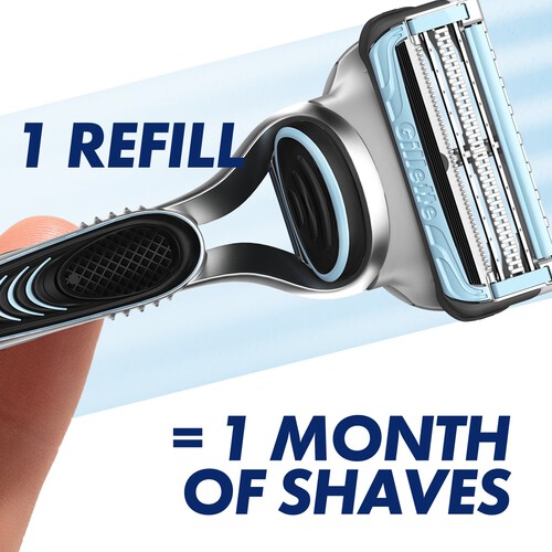 Gillette SkinGuard Sensitive Razors For Men 8 Refill Razor Blades