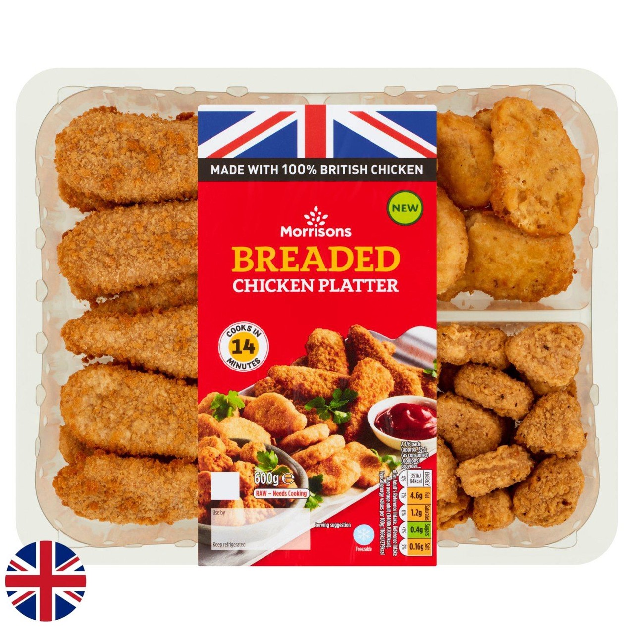 Morrisons British Breaded Chicken Platter 600g