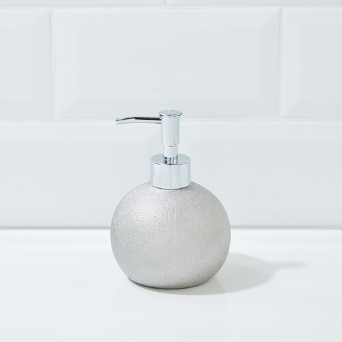 Morrisons Round Silver Lotion Dispenser