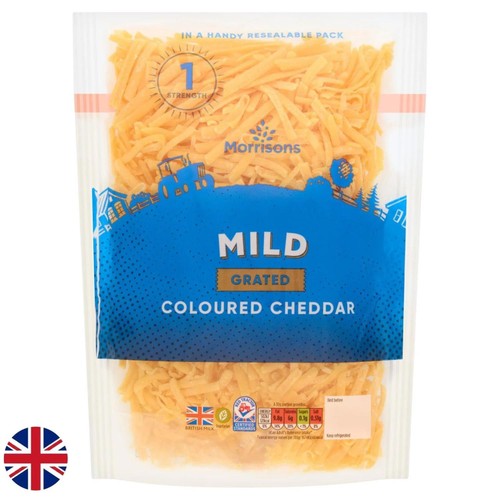 Morrisons Grated Mild Coloured Cheddar 250g