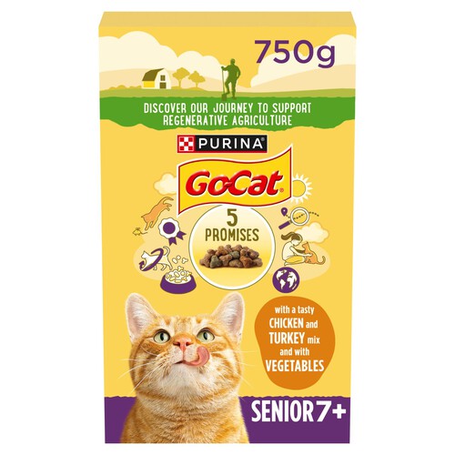 Go-Cat Senior Chicken And Turkey Dry Cat Food 