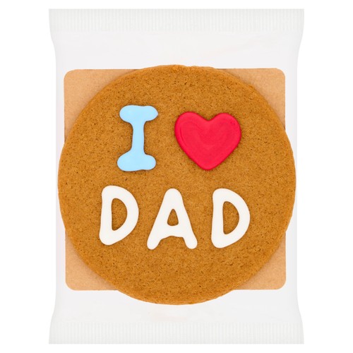 Morrisons Father's Day 'I Love Dad' Gingerbread Biscuit