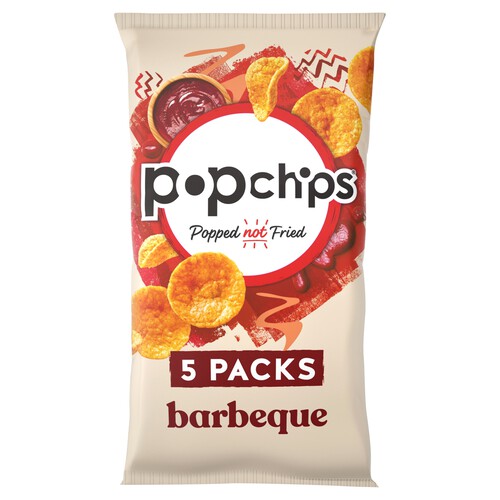 Popchips Barbecue Multipack Crisps 5 Pack