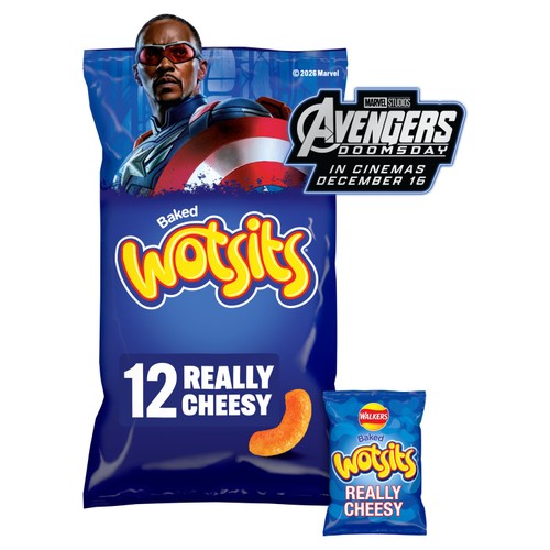 Walkers Wotsits Really Cheesy Multipack Snacks Crisps