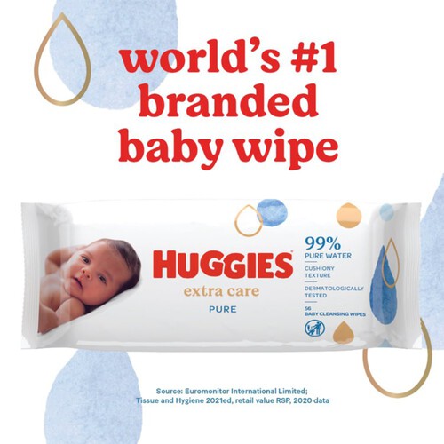 Huggies Pure Extra Care Baby Wipes