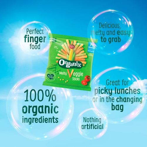  Organix Melty Carrot Puffs 6+ Months 