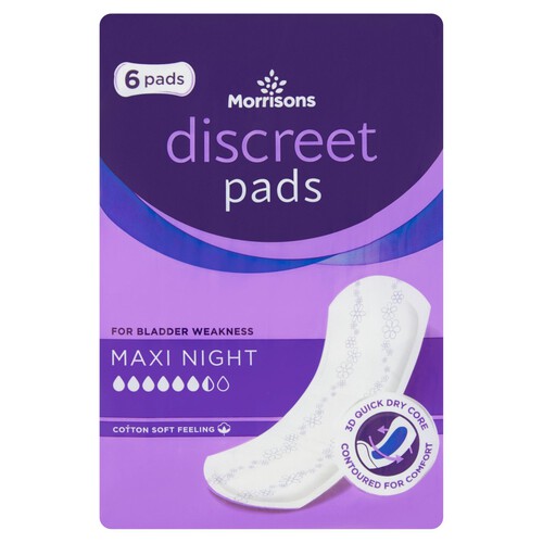 Morrisons Incontinence Comfort Maxi Night Pads