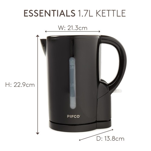 Pifco Essentials Black Kettle