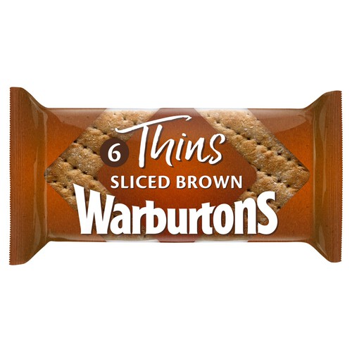 Warburtons Soft Brown Sliced Sandwich Thins