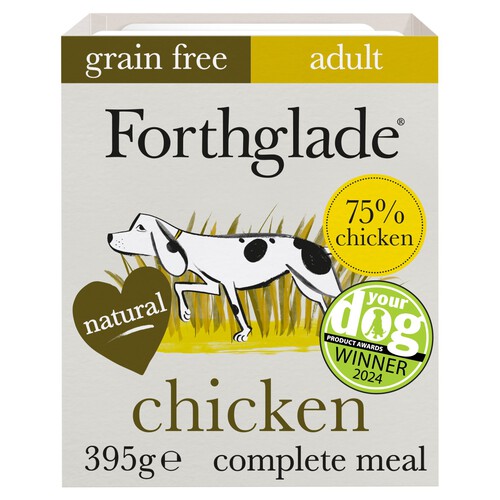 Forthglade Grain Free Adult Dog Food Trays Chicken Liver Rice & Vegetables