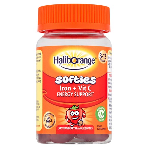 Haliborange Kids Iron & Vit C Strawberry Flavour Softie 