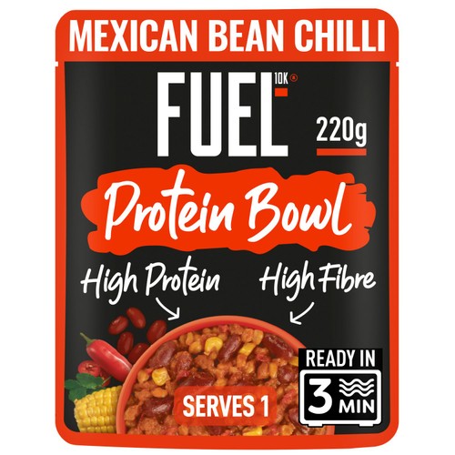 Fuel10K High Protein Mexican Bean Chilli Microwave Ready Meal
