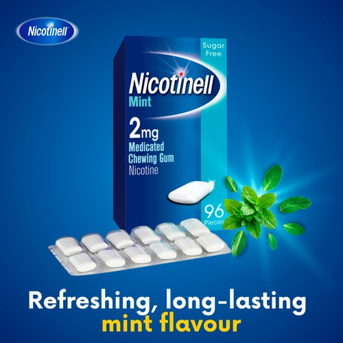 Nicotinell Nicotine Gum Stop Smoking Aid 2mg Mint