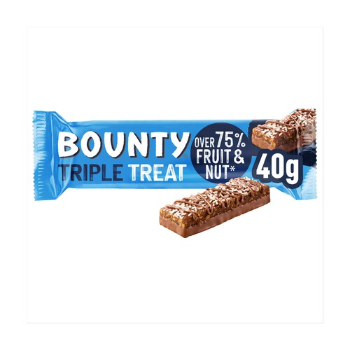 Bounty Triple Treat Fruit, Nut & Chocolate Snack Bar