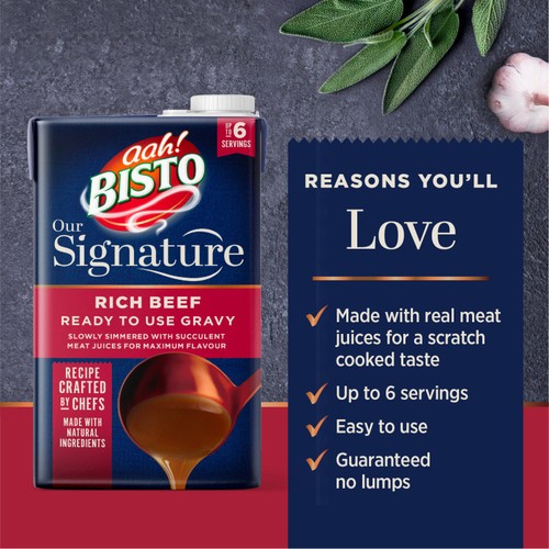 Bisto Signature Rich Beef Ready to Use Gravy 500ml