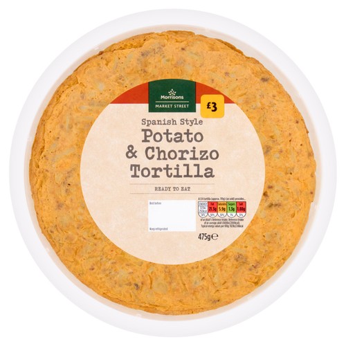 Morrisons Deli Spanish Style Potato & Chorizo Tortilla