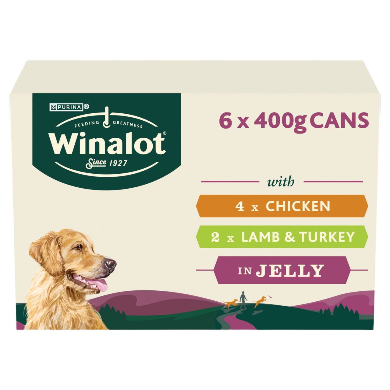 Winalot Classics Mixed Meat In Jelly Chicken Dog Food 6 x 400g