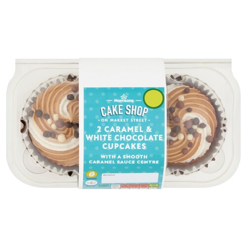 Morrisons Caramel & White Chocolate Cupcakes 