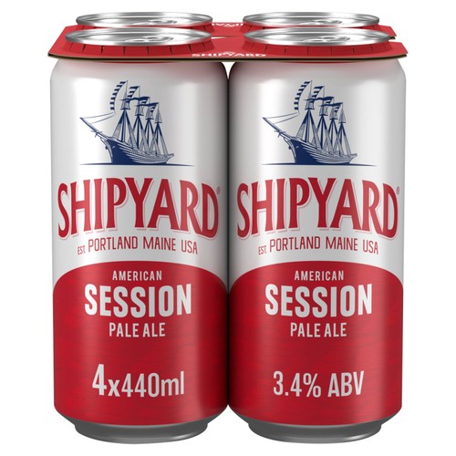 Shipyard Session APA Ale Beer Cans 4x440ml