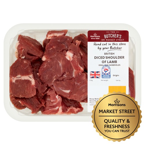 Market Street British Diced Shoulder Of Spring Lamb